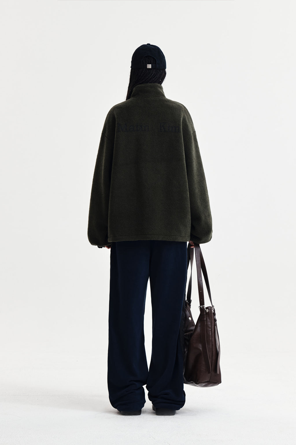 Matin Kim - Sherpa Fleece Drawstring Pants (Navy) product image 7 | TRAB K-Fashion Australia