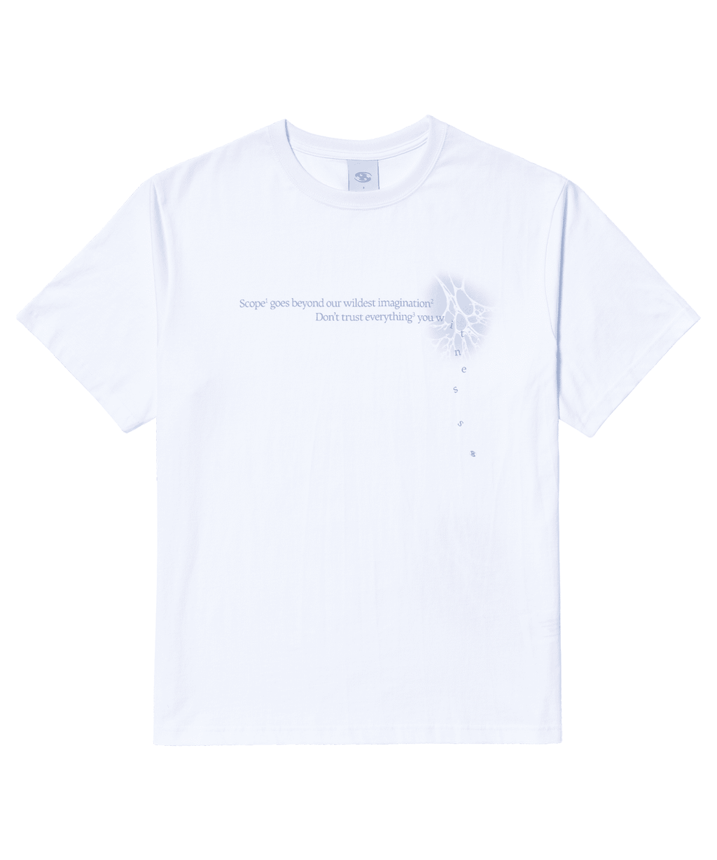 San San Gear - Eyewithness T-Shirt White product image 1 | TRAB K-Fashion Australia