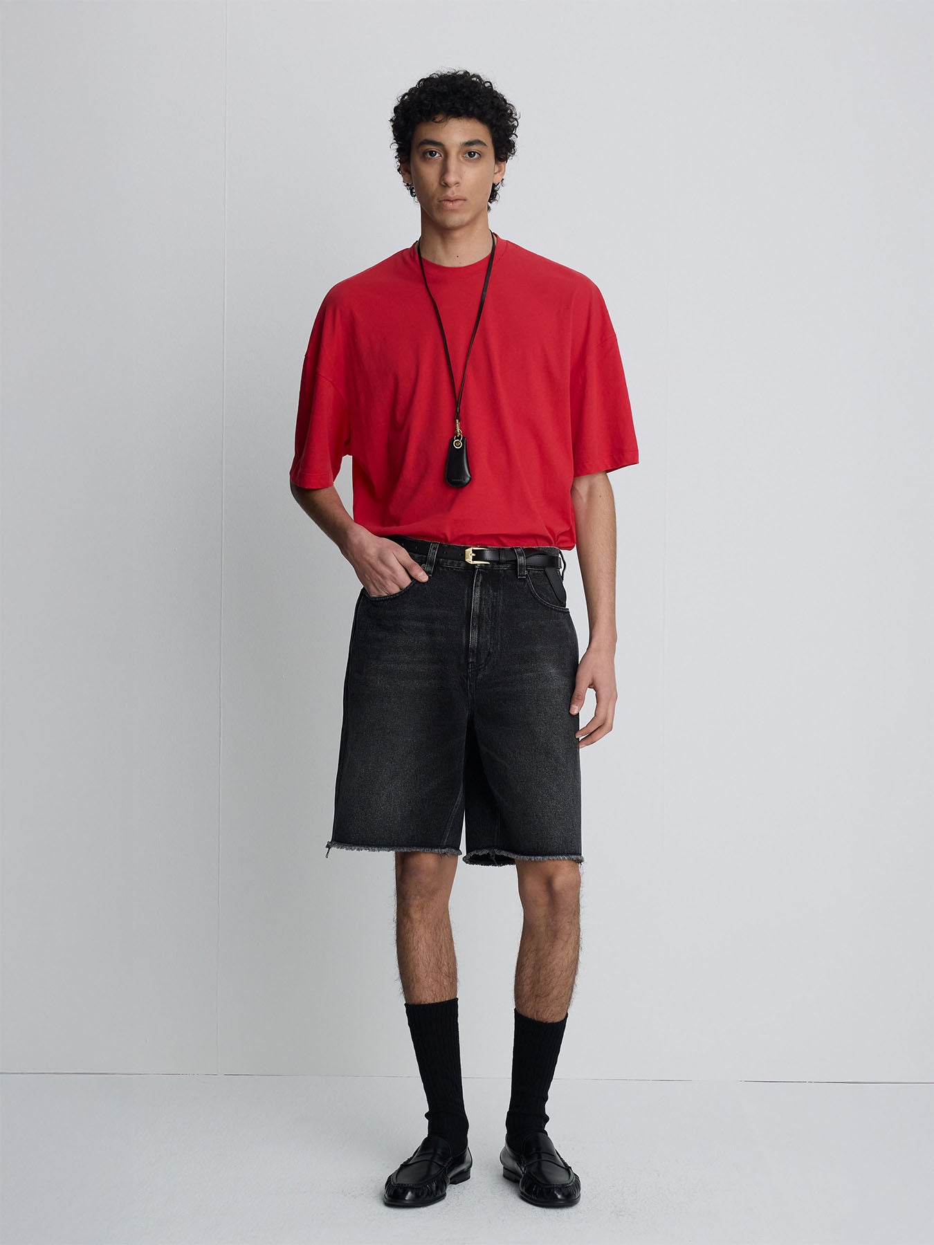 Tonywack - Cotton Cashmere Relaxed T-Shirt (Red) product image 8 | TRAB K-Fashion Australia