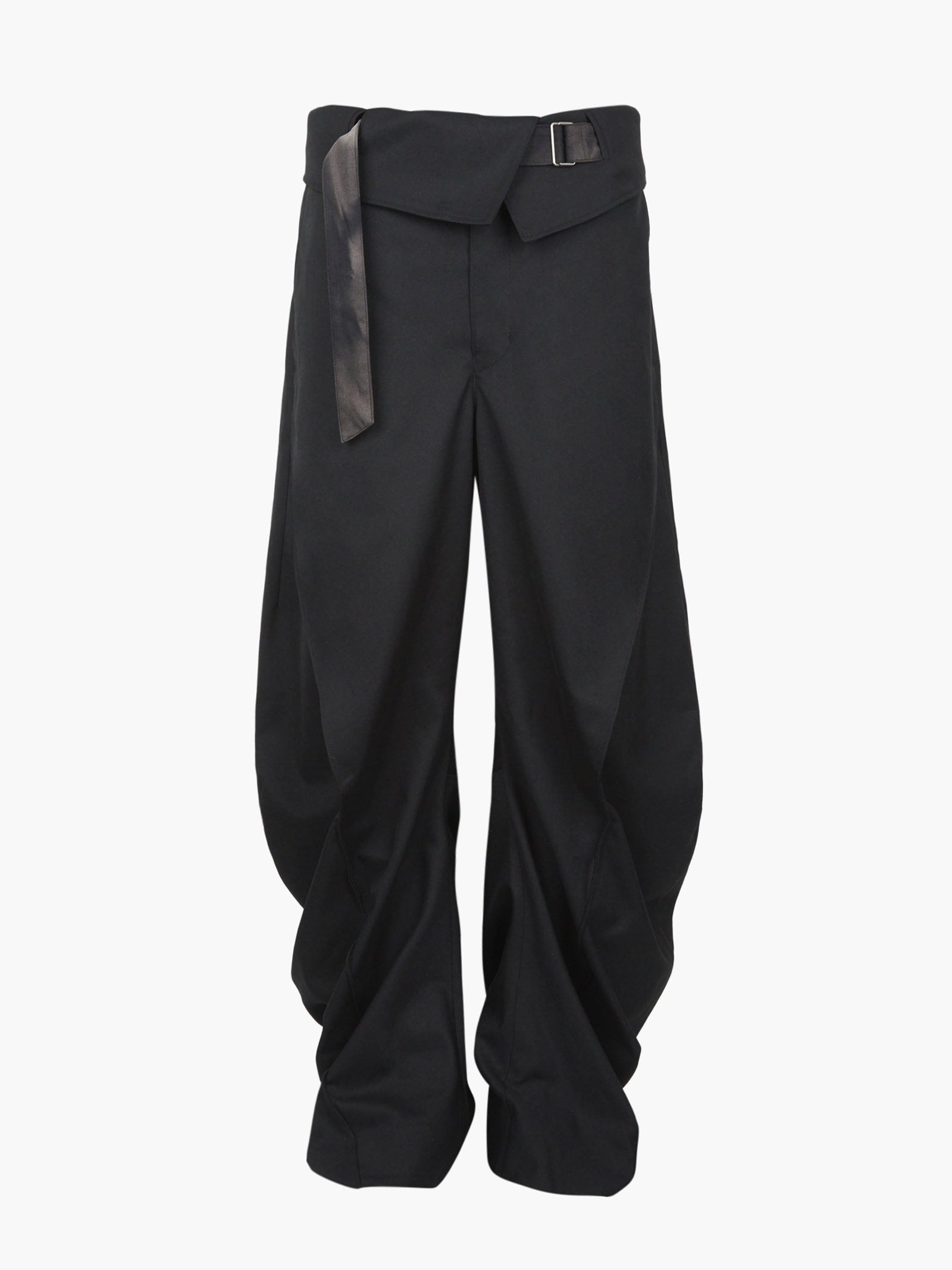 Jiyong Kim - Sun-Bleached Curved Trousers (Black) product image 11 | TRAB K-Fashion Australia
