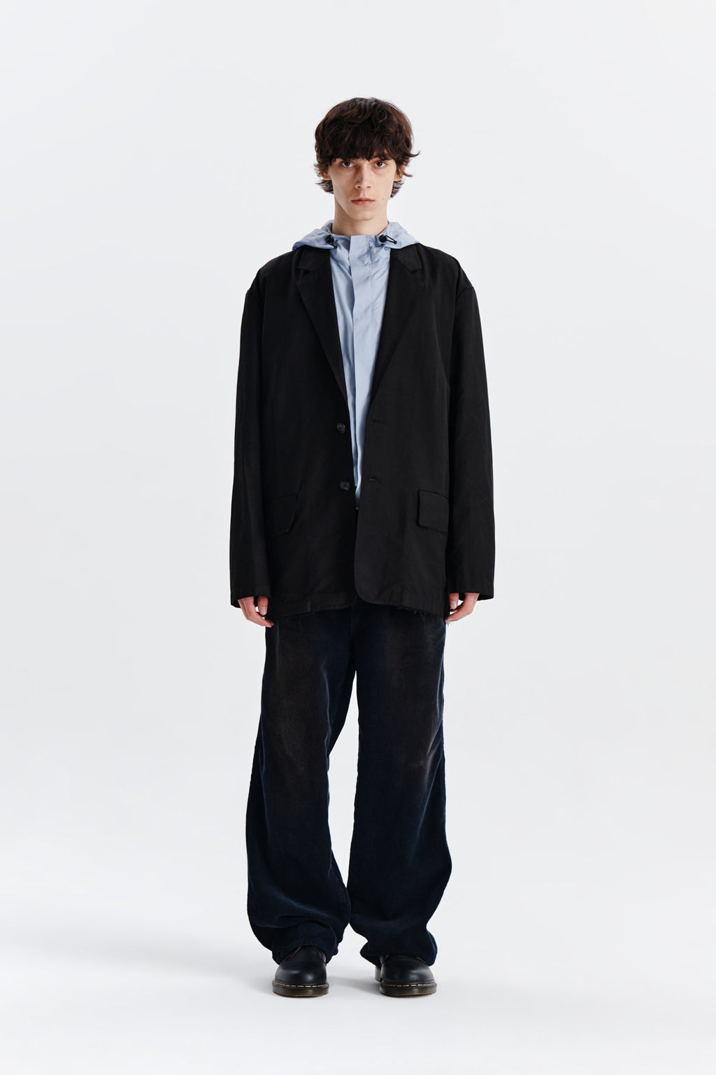 Matin Kim - Washed Corduroy Pants (Navy) product image 5 | TRAB K-Fashion Australia