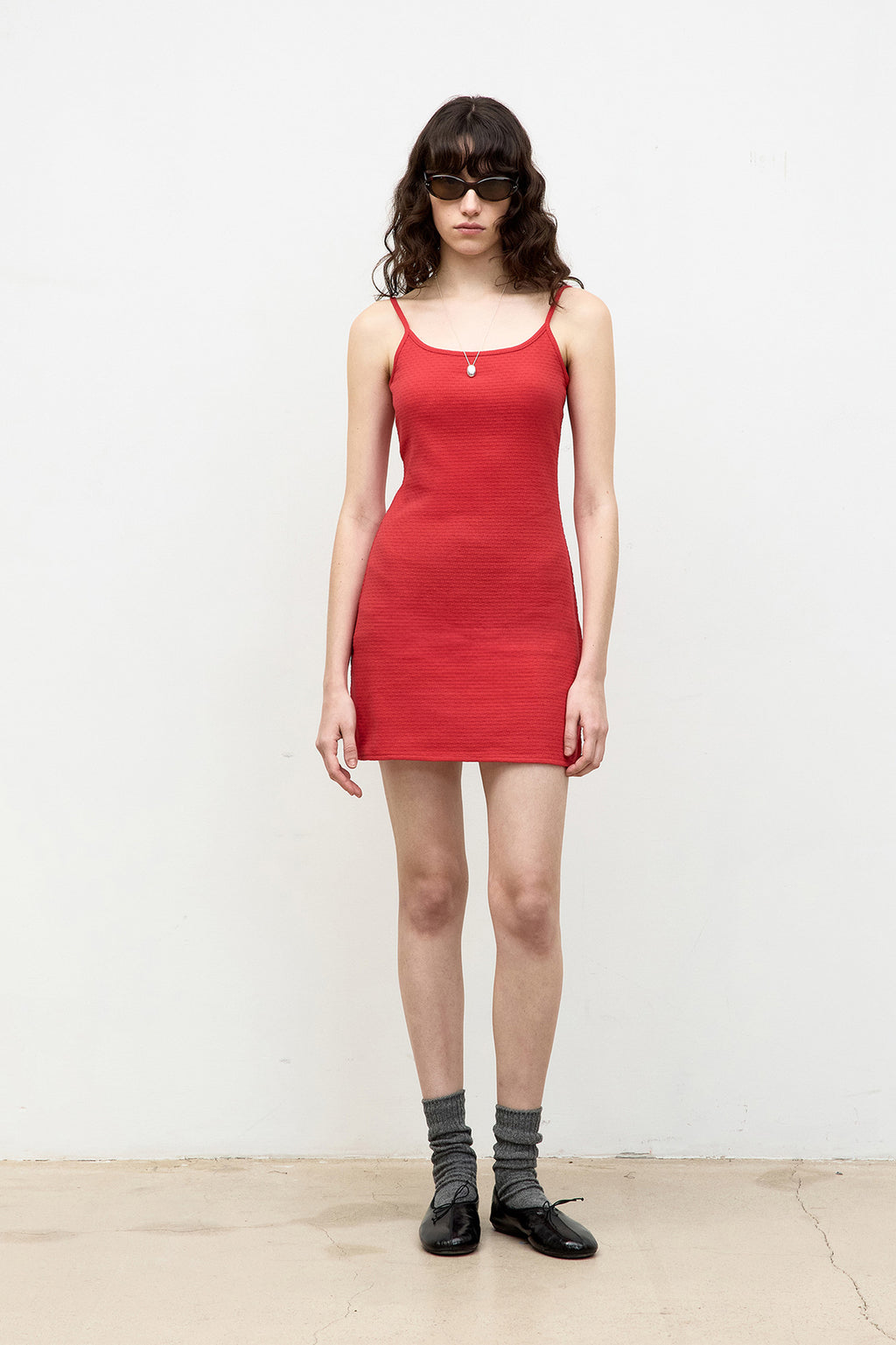 Coor - Textured Mini Dress (Red) product image 2 | TRAB K-Fashion Australia