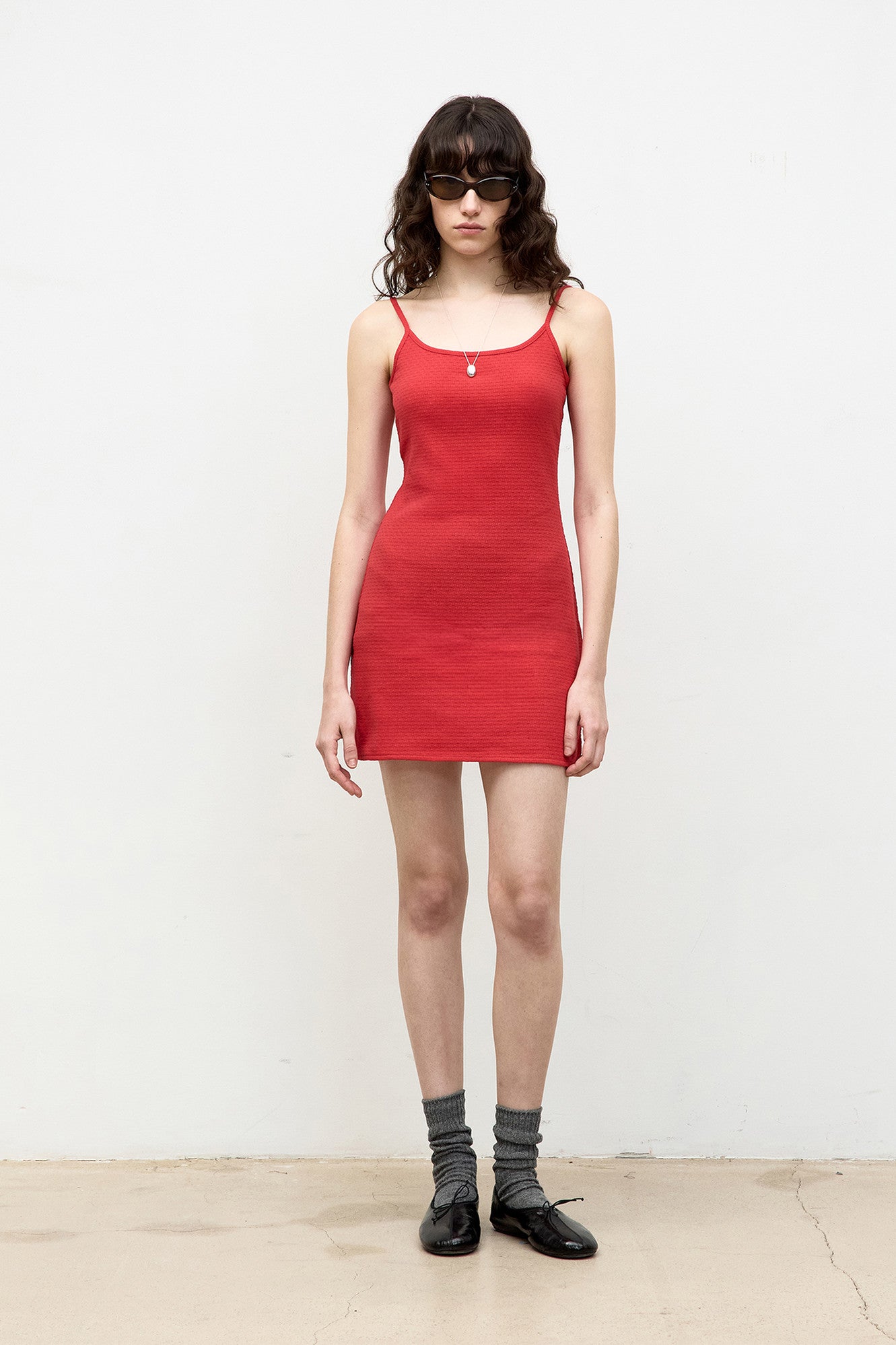 Coor - Textured Mini Dress (Red) product image 2 | TRAB K-Fashion Australia