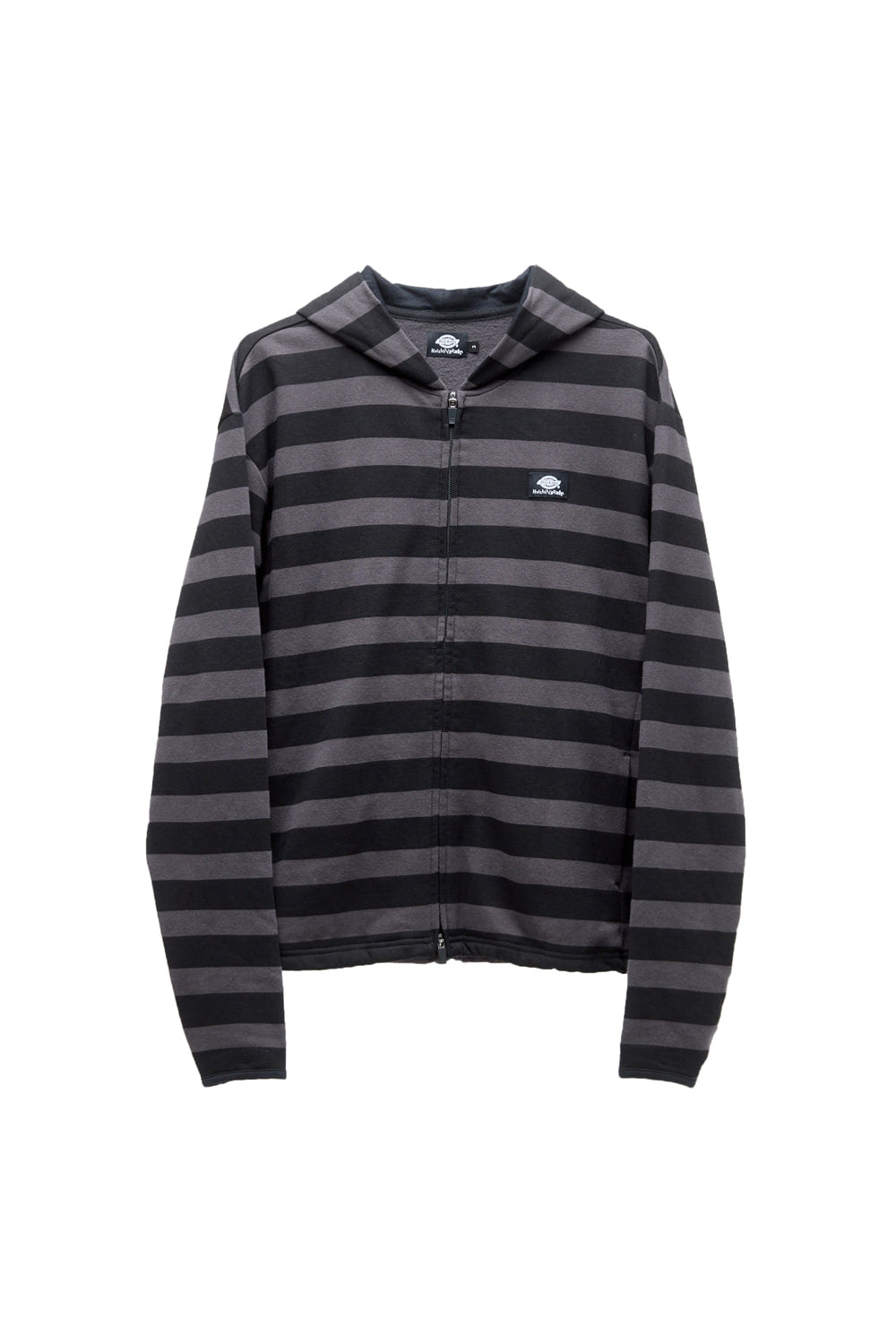 Hatchingroom - Zip Hoodie Stripe (Purple Charcoal/Black) product image 1 | TRAB K-Fashion Australia