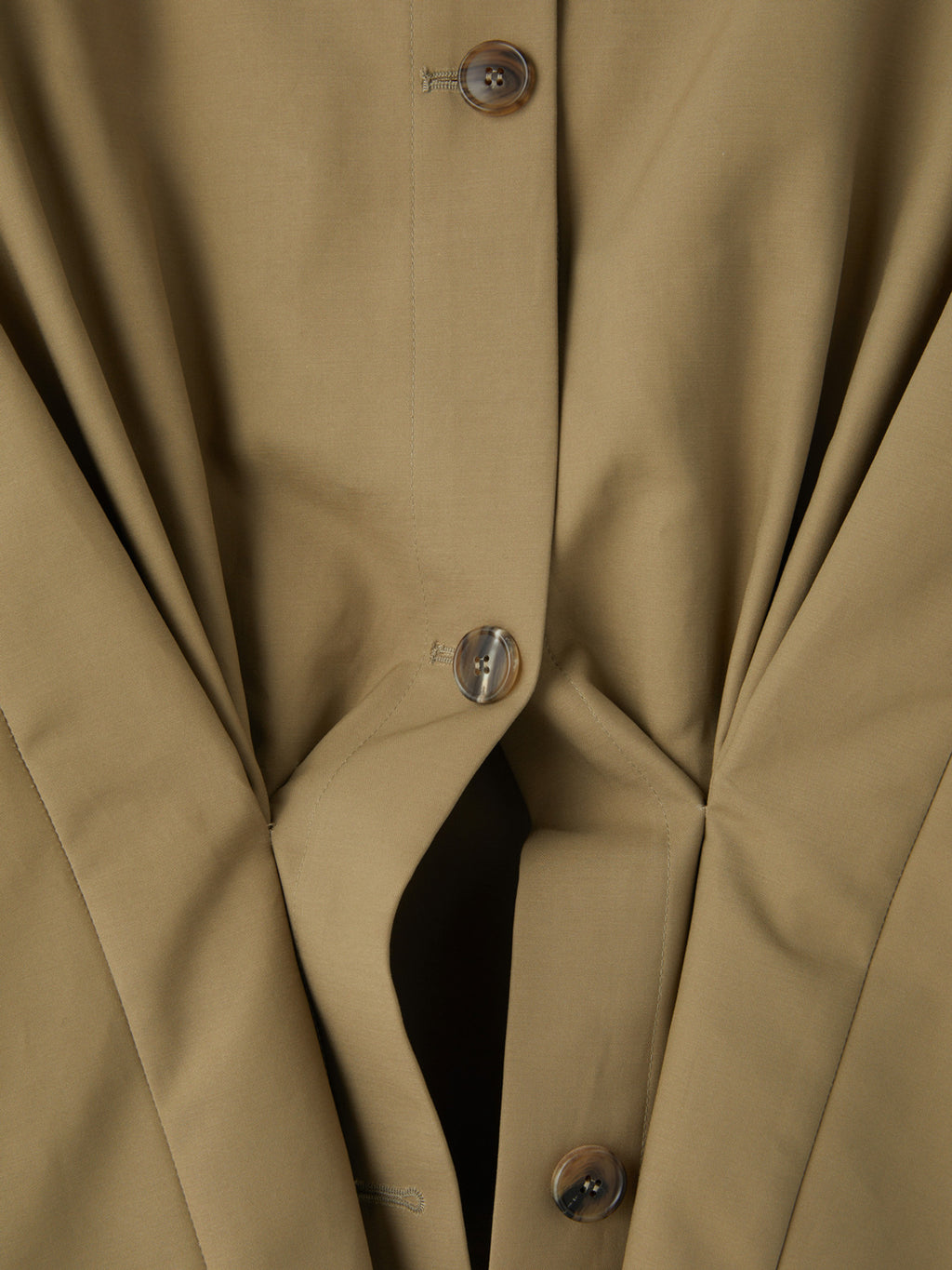 Recto - Open Back Peplum Top (Khaki Beige) product image 8 | TRAB K-Fashion Australia