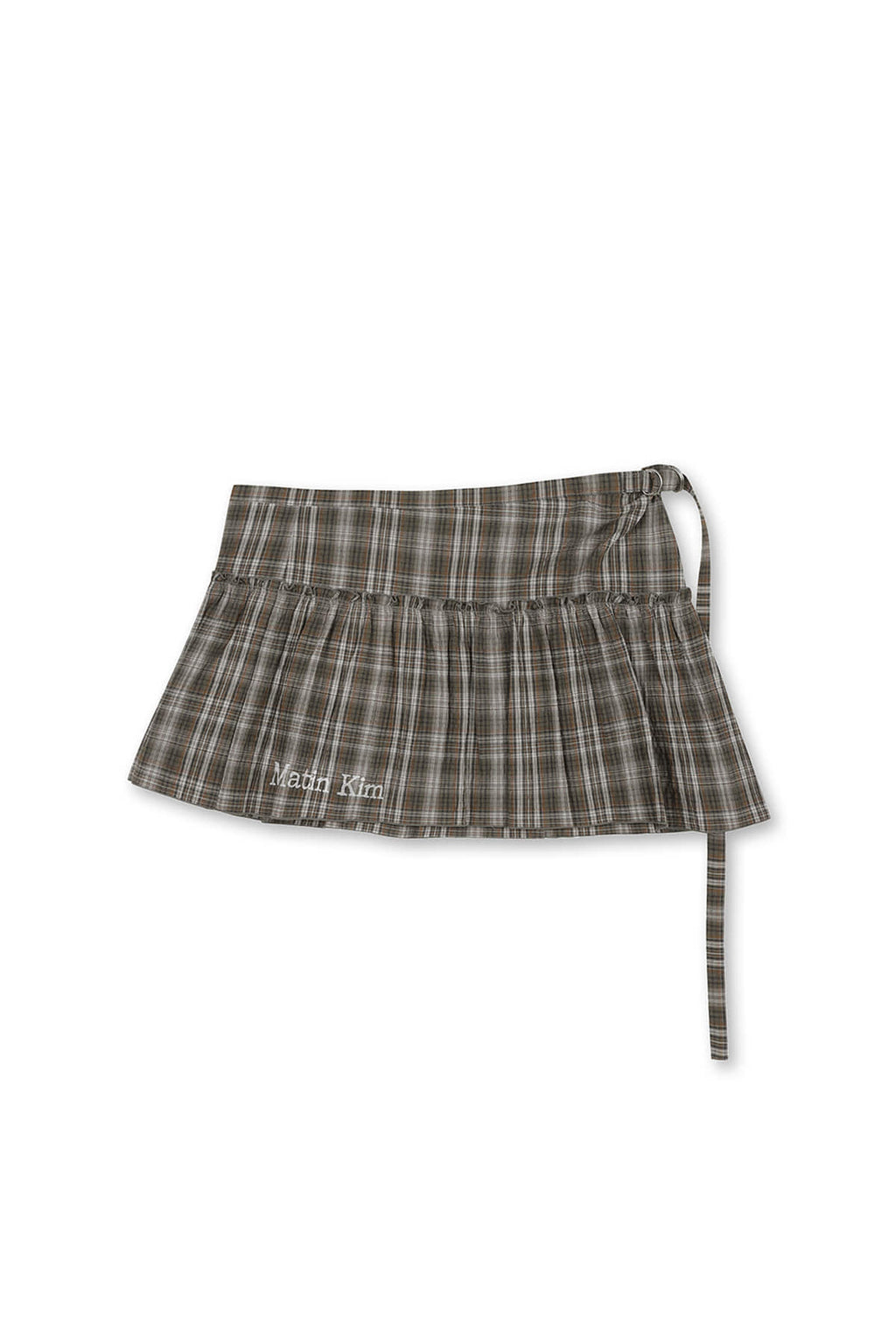 Matin Kim - Check Layered Skirt (Grey) product image 1 | TRAB K-Fashion Australia