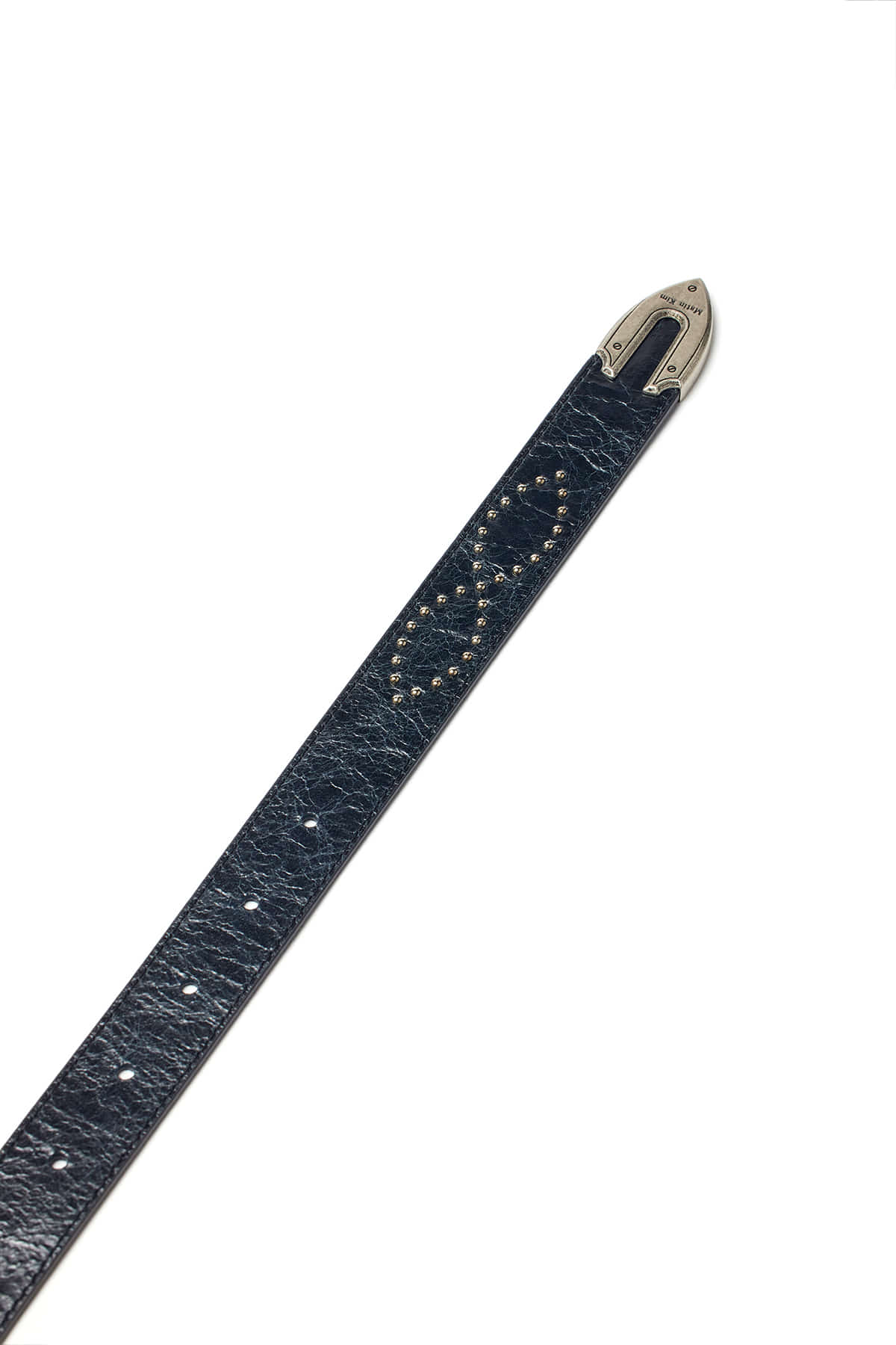 Matin Kim - Matin Logo Stud Leather Belt (Black) product image 4 | TRAB K-Fashion Australia