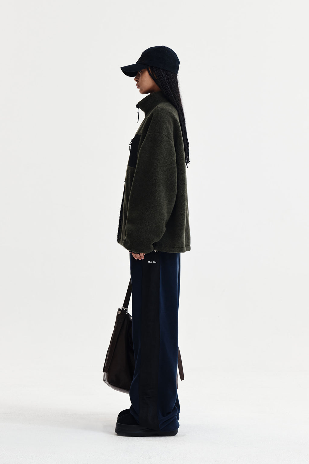 Matin Kim - Sherpa Fleece Drawstring Pants (Navy) product image 6 | TRAB K-Fashion Australia