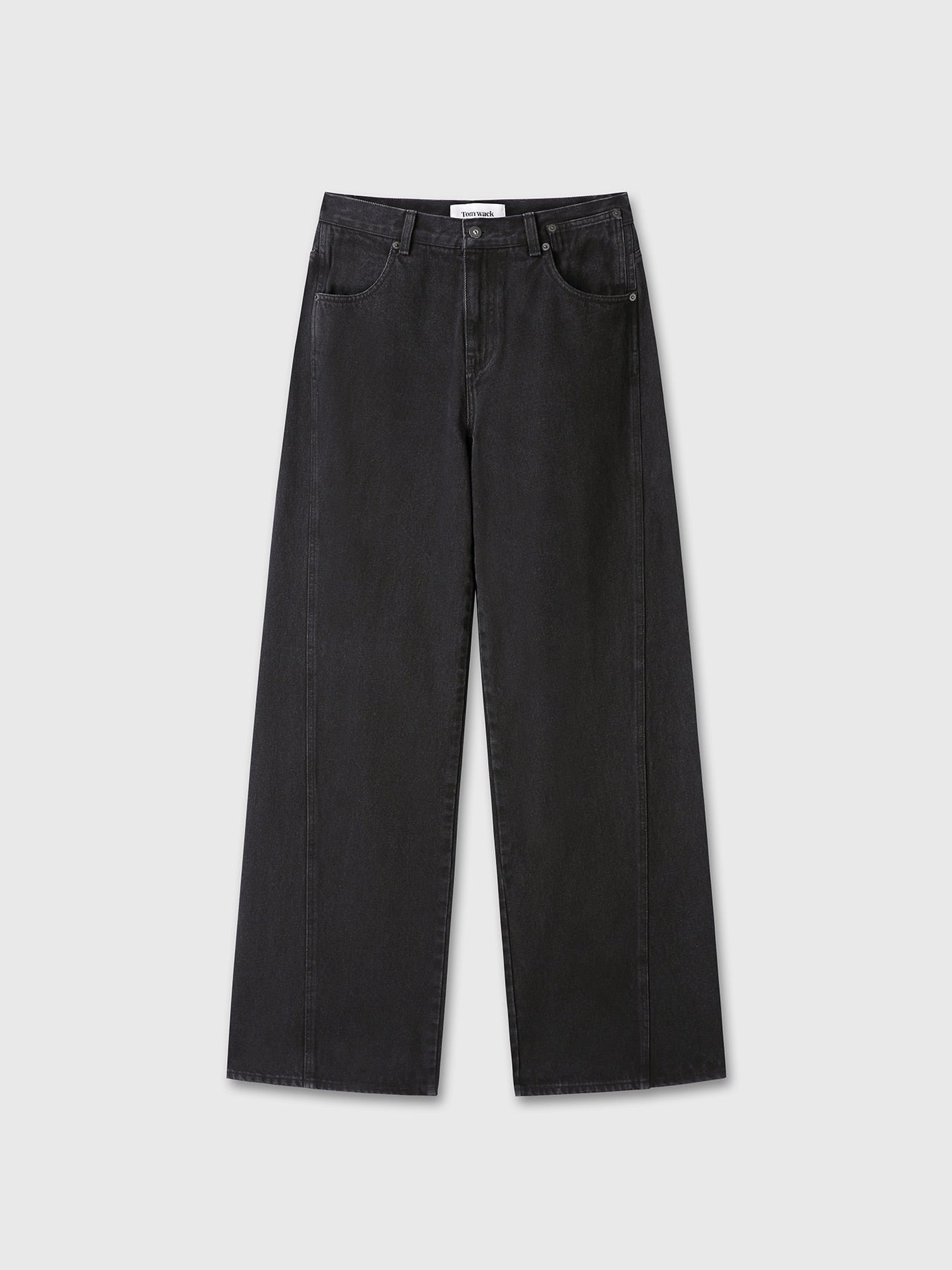 Tonywack - Oversized Wide-Leg Denim Jeans (Black) product image 7 | TRAB K-Fashion Australia