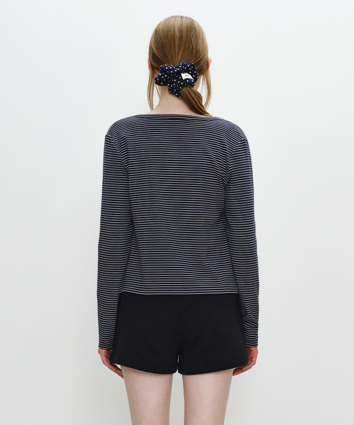 Marithe & Francois Girbaud - Basic Cotton Cardigan (Navy Stripe) product image 3 | TRAB K-Fashion Australia