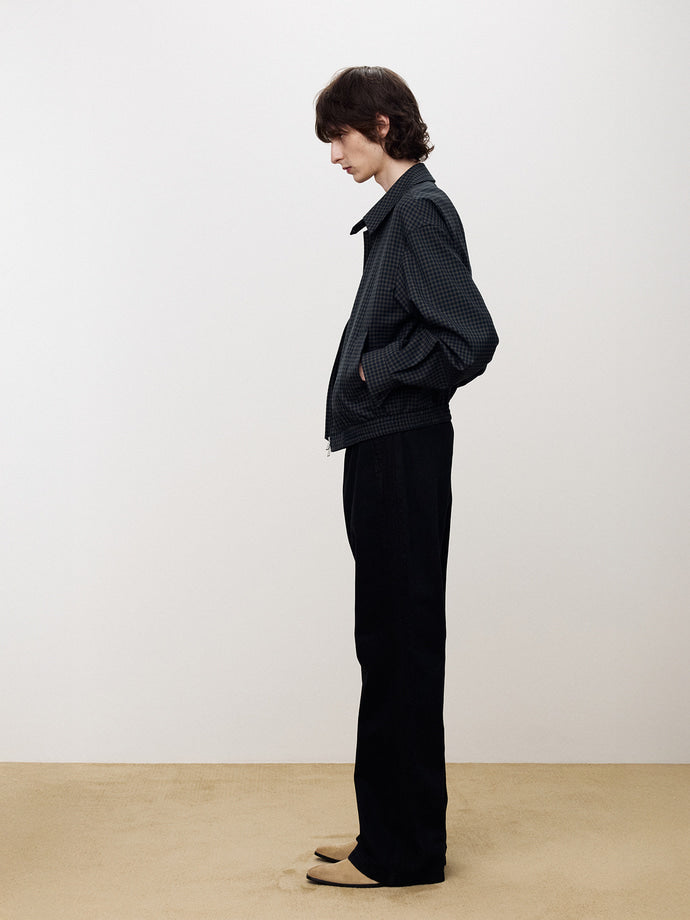 Tonywack - Side Panel Lace Trimmed Denim Jeans (Rinsed Black) product image 4 | TRAB K-Fashion Australia