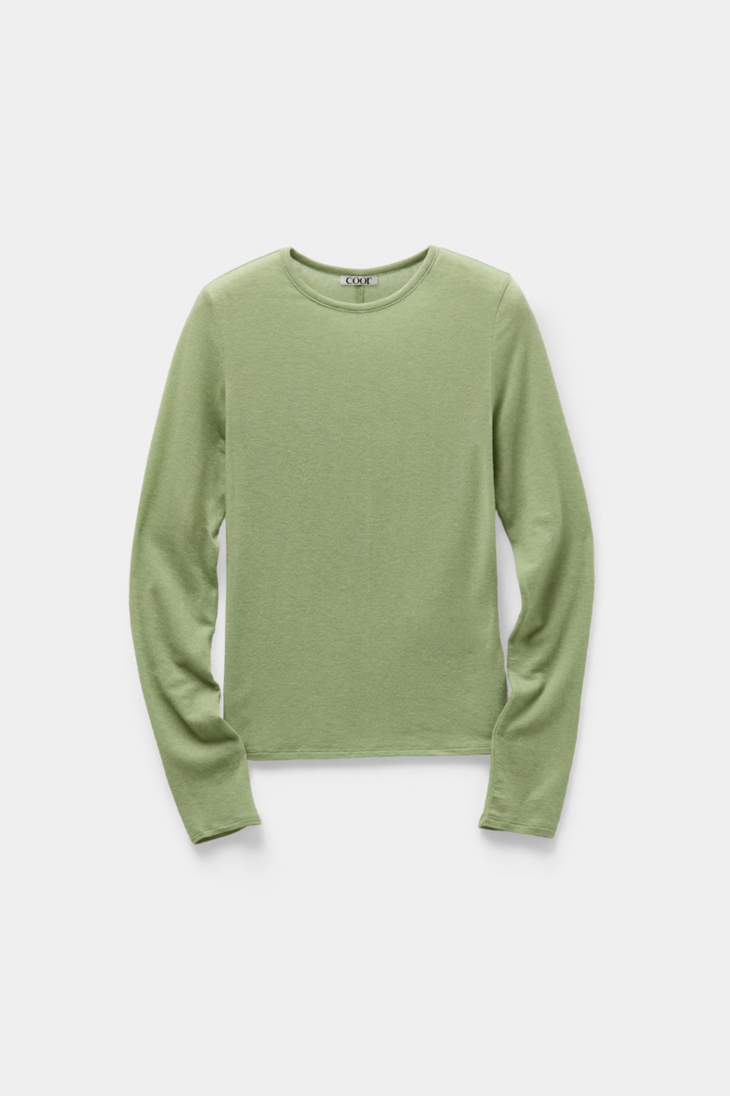 Coor - Long Sleeve Slim Top (Khaki Green) product image 1 | TRAB K-Fashion Australia