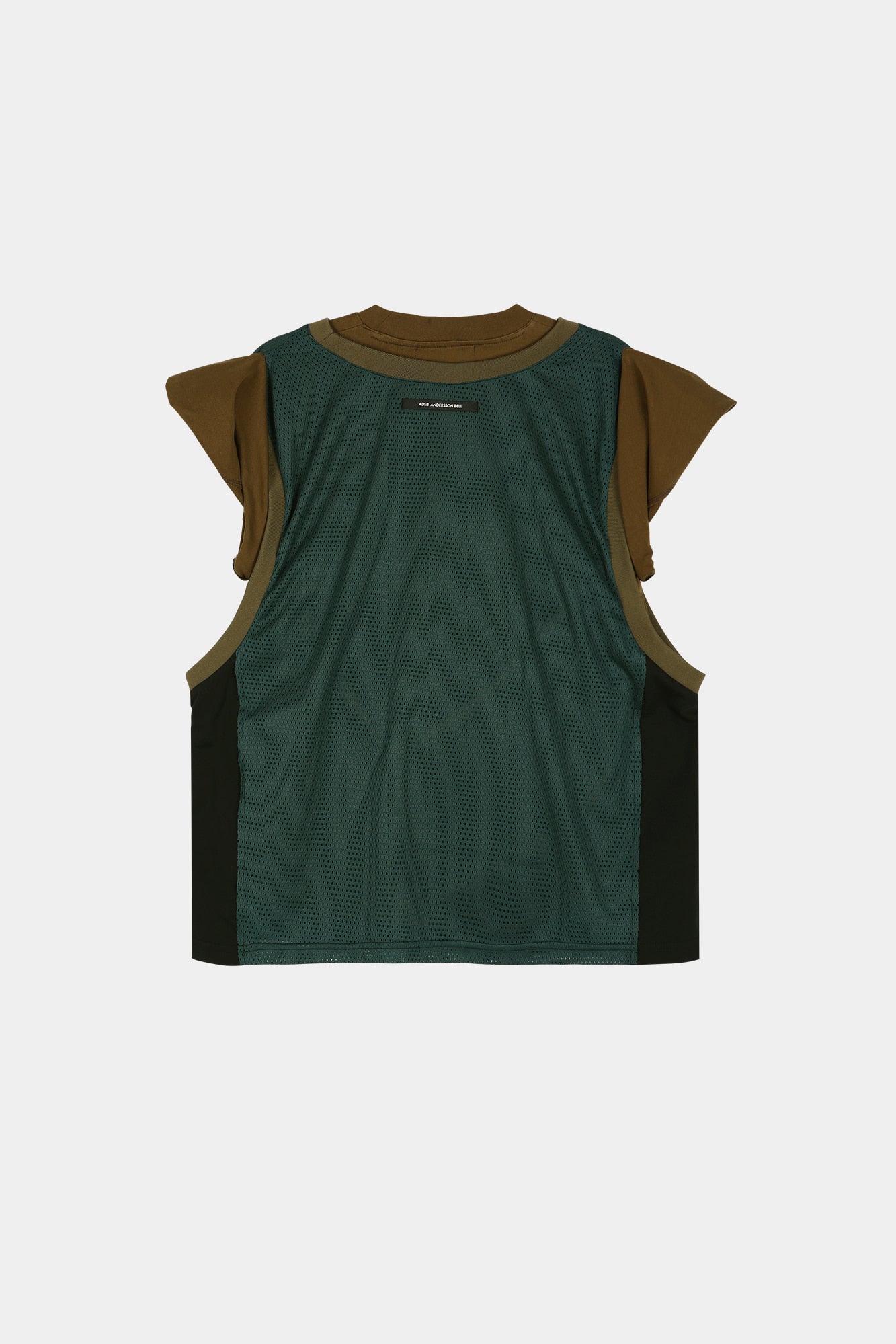 Andersson Bell - Basketball Jersey Layered Roll Up T-Shirt (Khaki/Green) product image 9 | TRAB K-Fashion Australia