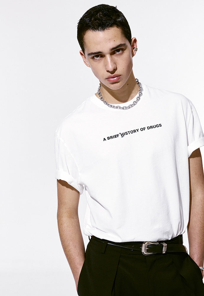 Tonywack - Drug Reference Washed T-Shirt (White) product image 3 | TRAB K-Fashion Australia