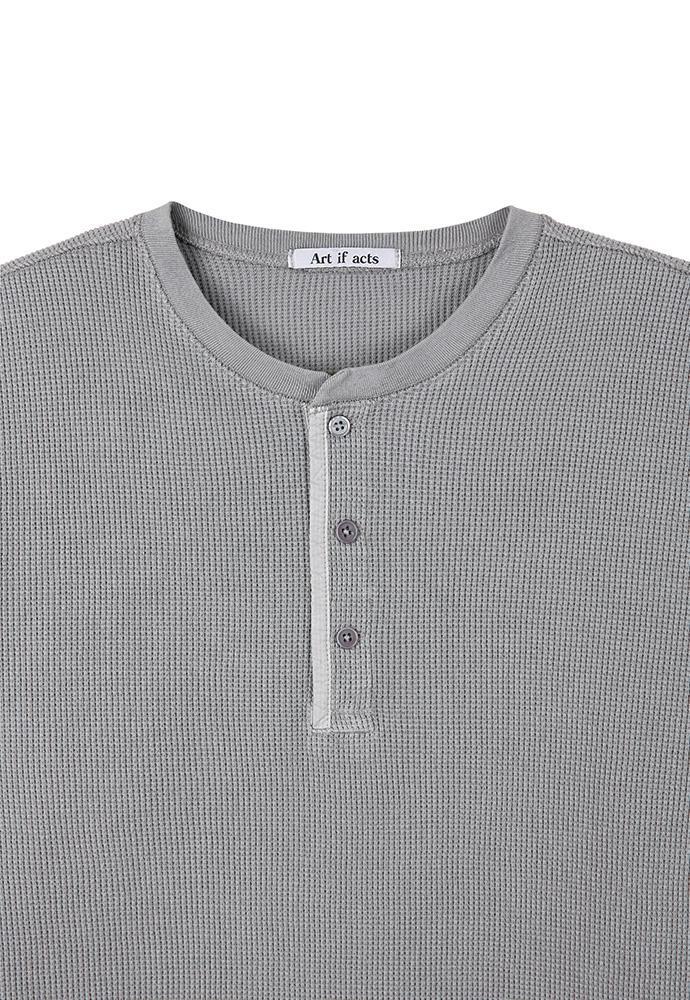 Art if acts - Garment Dyed Waffle Henley (Cliff) product image 7 | TRAB K-Fashion Australia
