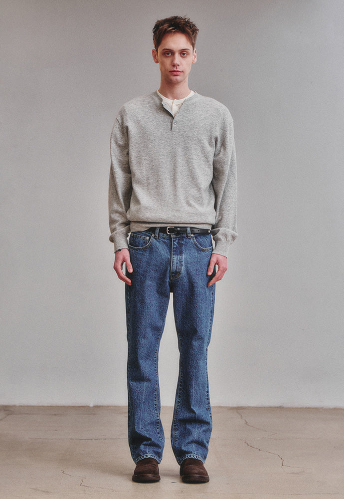 Art if acts - Regular Flare Jeans (Mid Blue) product image 4 | TRAB K-Fashion Australia