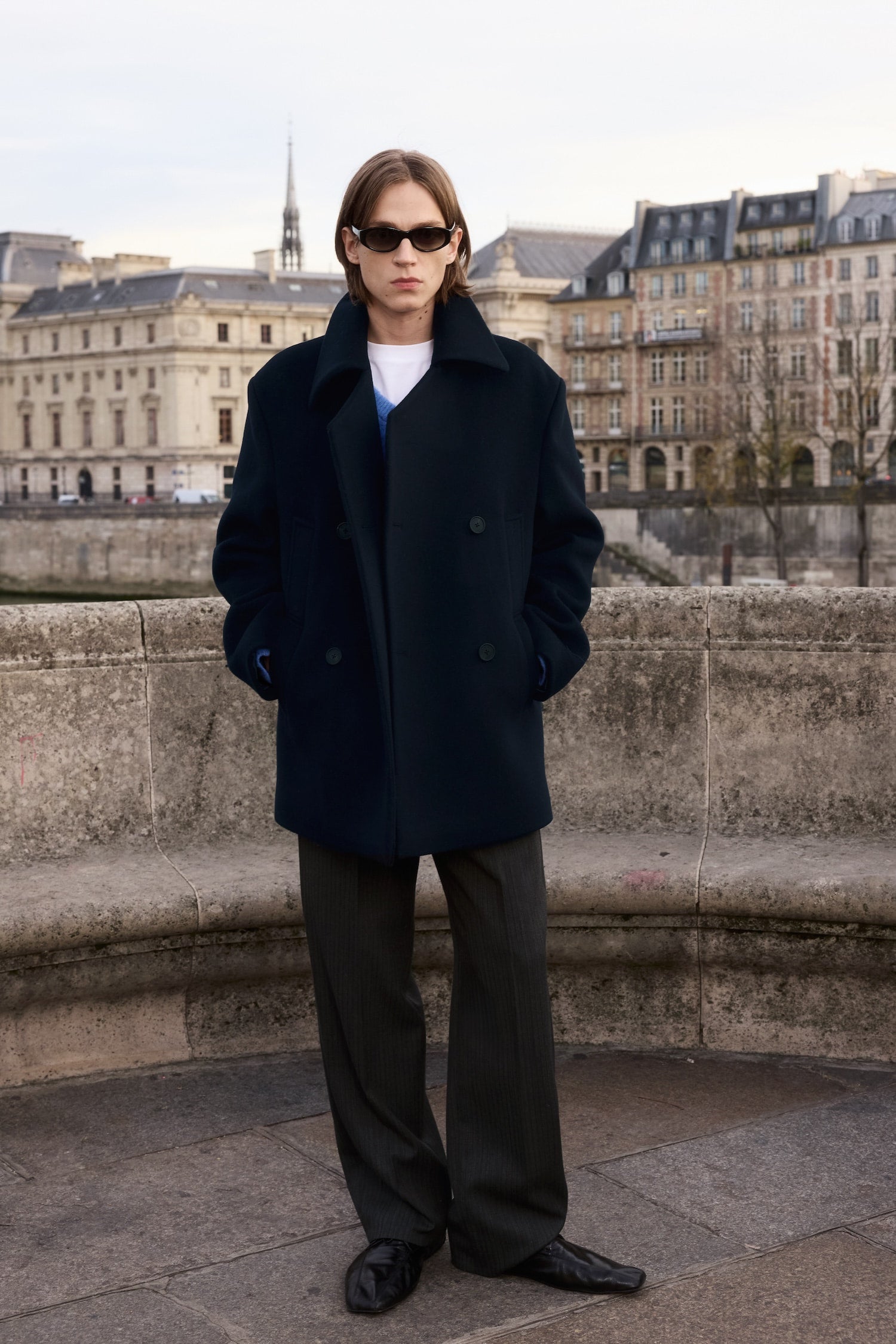 STU - Caban Coat In (Navy) product image 5 | TRAB K-Fashion Australia