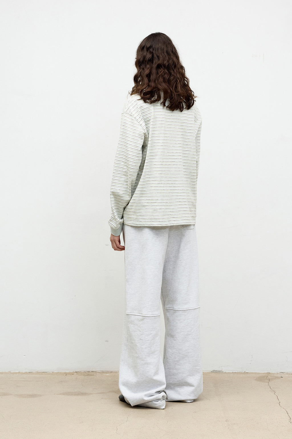 Coor - Multi Pin Stripe Pk T-Shirt (Grayish Mint) product image 4 | TRAB K-Fashion Australia