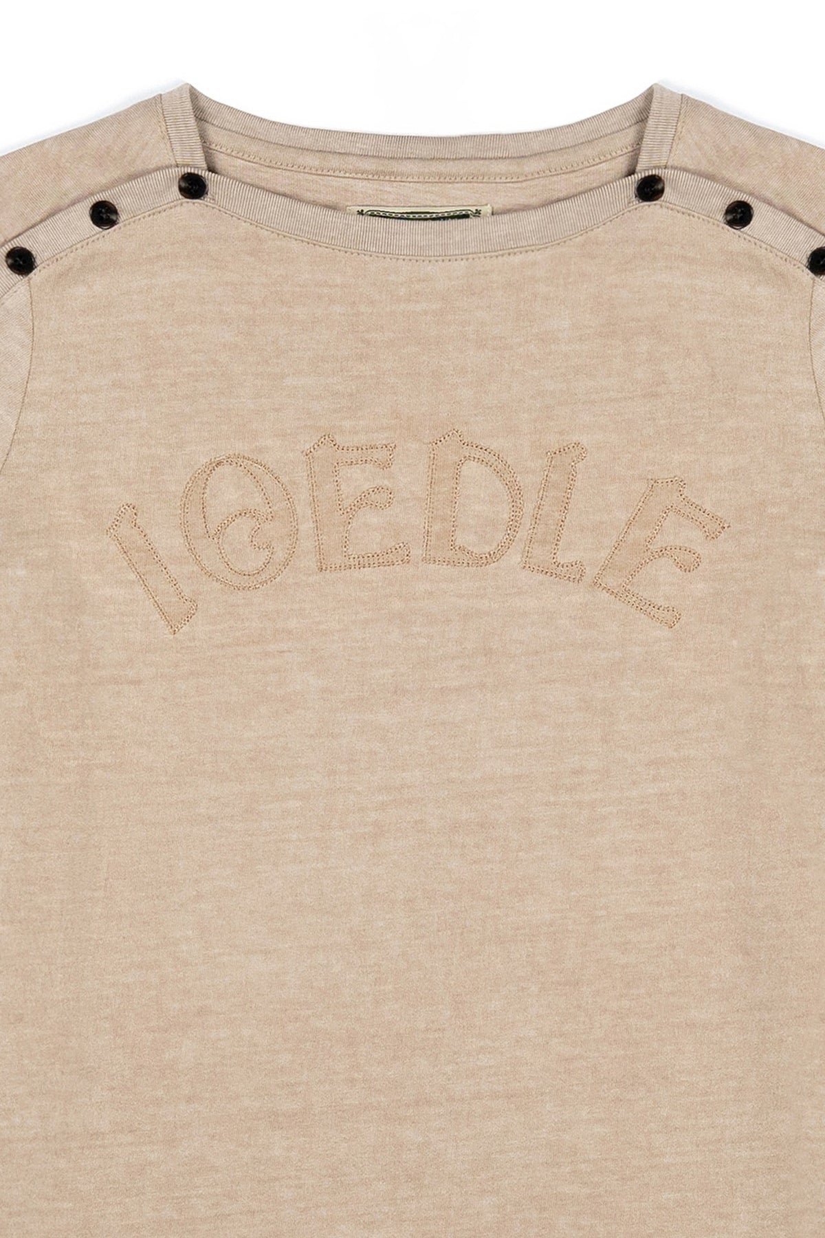 Ioedle - Closure Logo Boat Neck T-Shirt Yellow (Brown) product image 4 | TRAB K-Fashion Australia