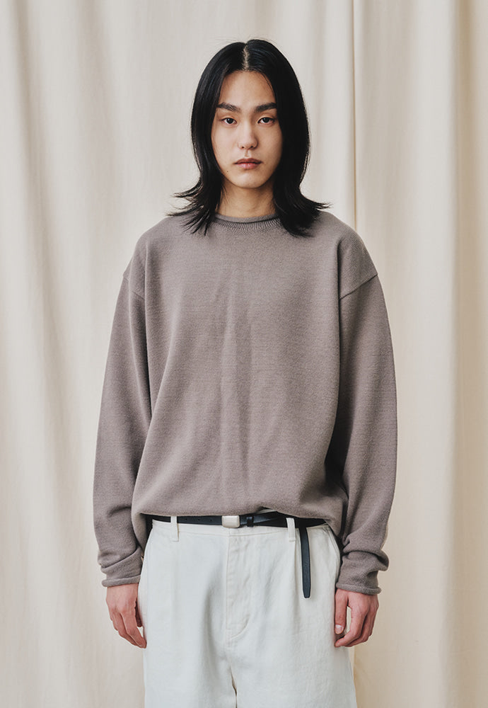 Art if acts - Ribbed Pullover Knit (Dusty Grey) product image 6 | TRAB K-Fashion Australia