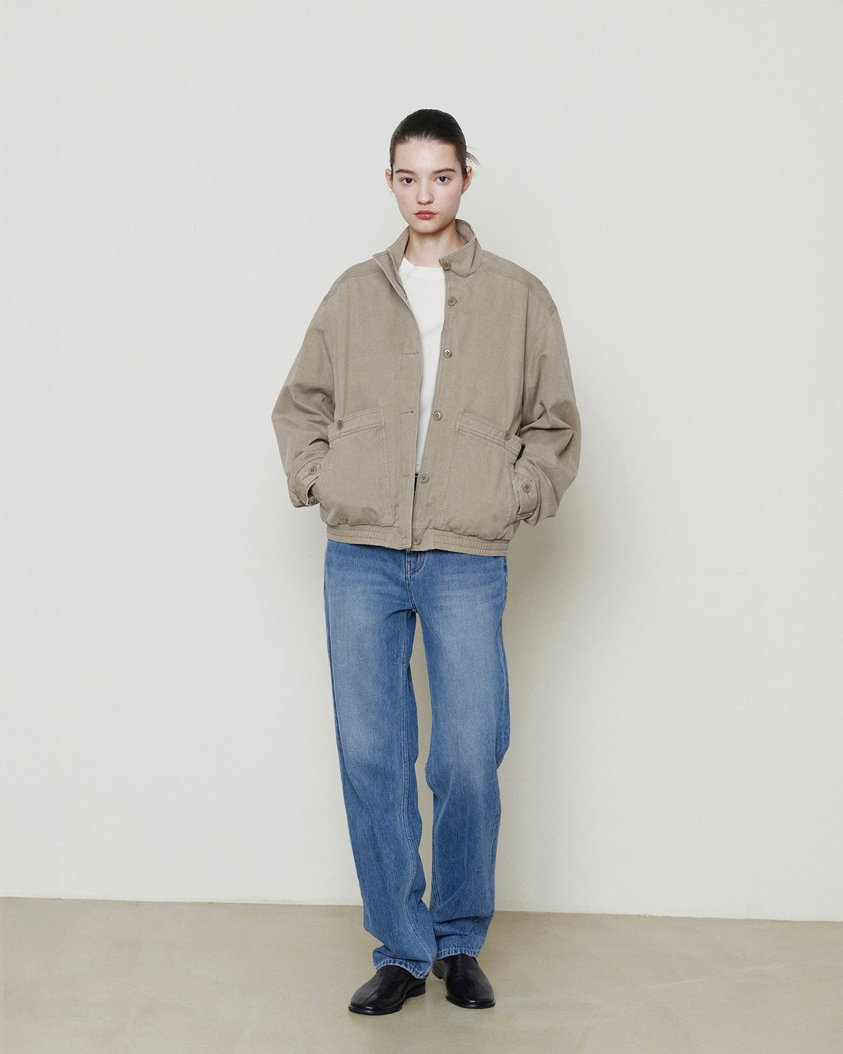Brownyard - 5p Straight Denim (Mid Blue) product image 1 | TRAB K-Fashion Australia