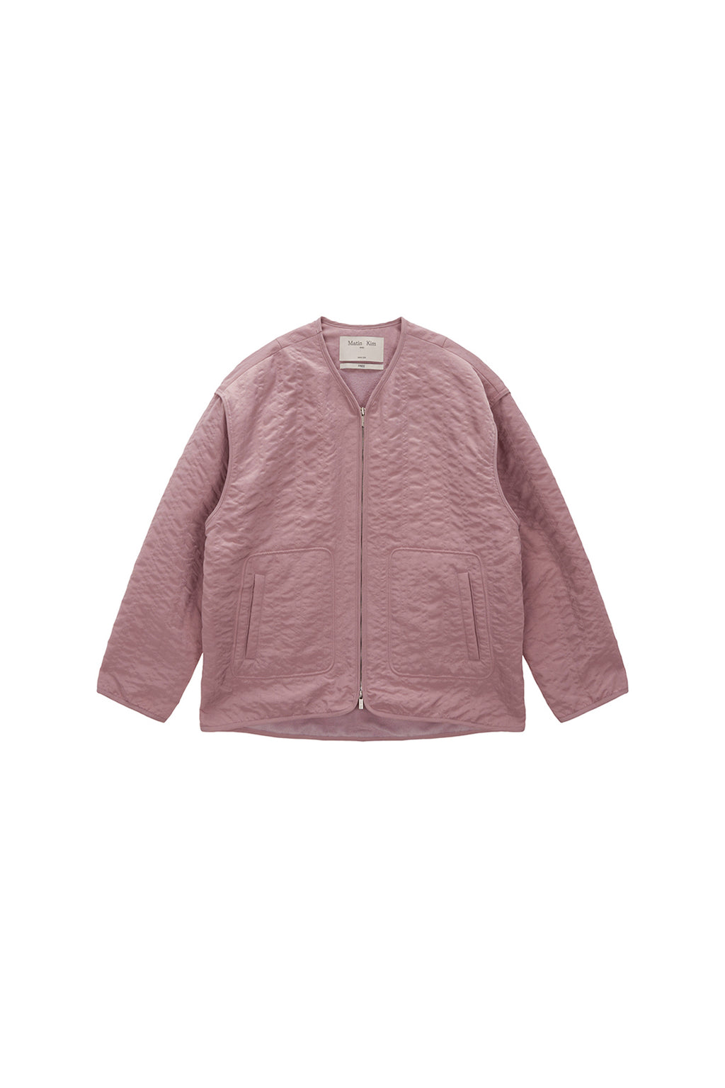Matin Kim - Warm Up Quilting Jumper (Pink) product image 1 | TRAB K-Fashion Australia
