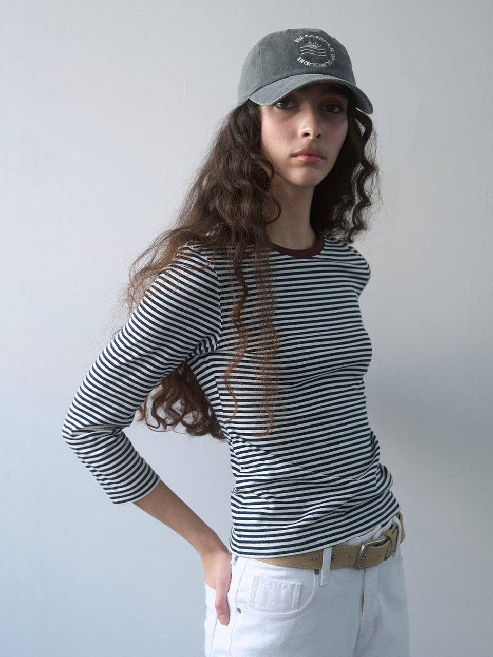 Kijun - Sunburn Cap ESSENTIAL (Charcoal) product image 3 | TRAB K-Fashion Australia