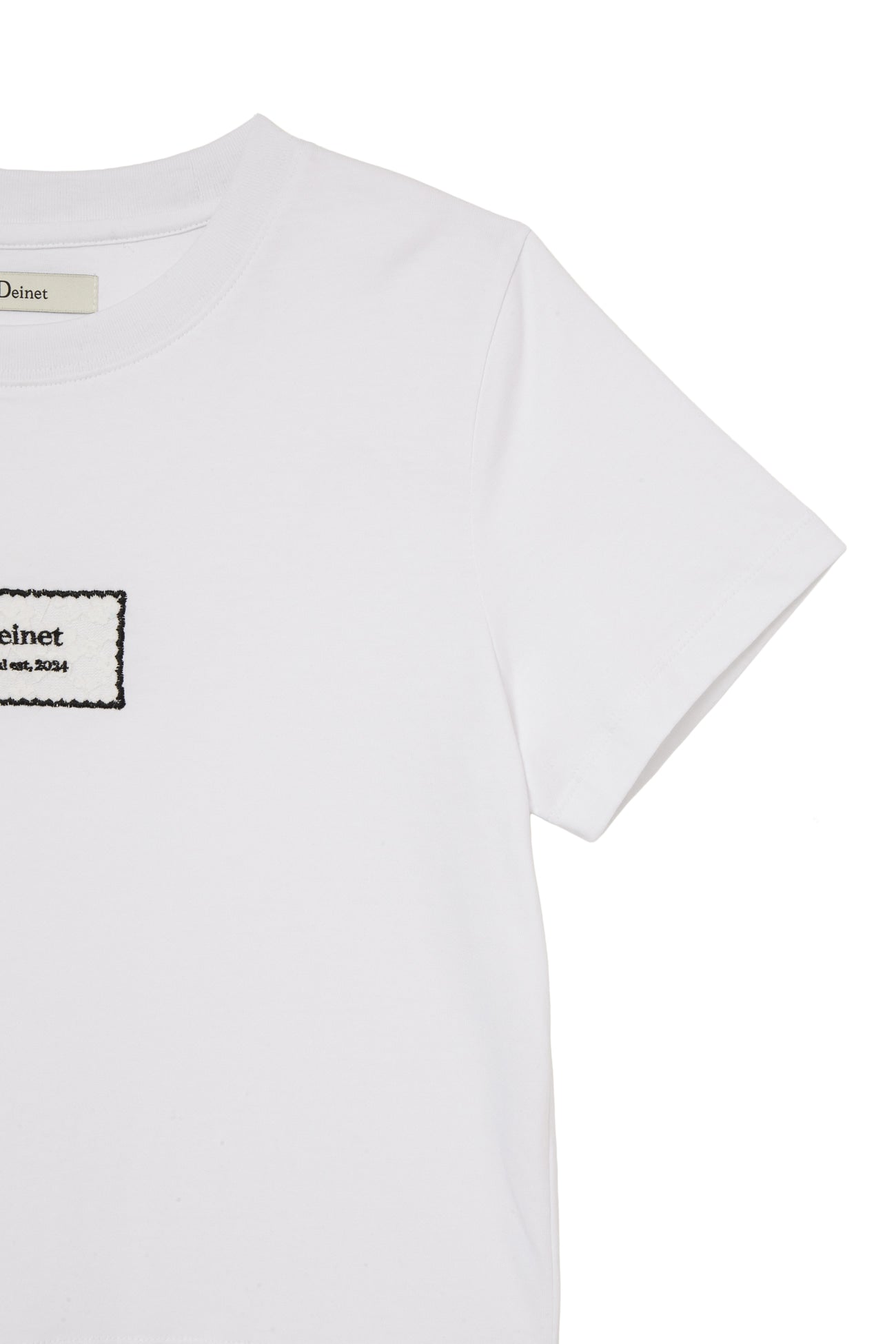 Deinet - Laced Patch T-Shirt (White) product image 4 | TRAB K-Fashion Australia