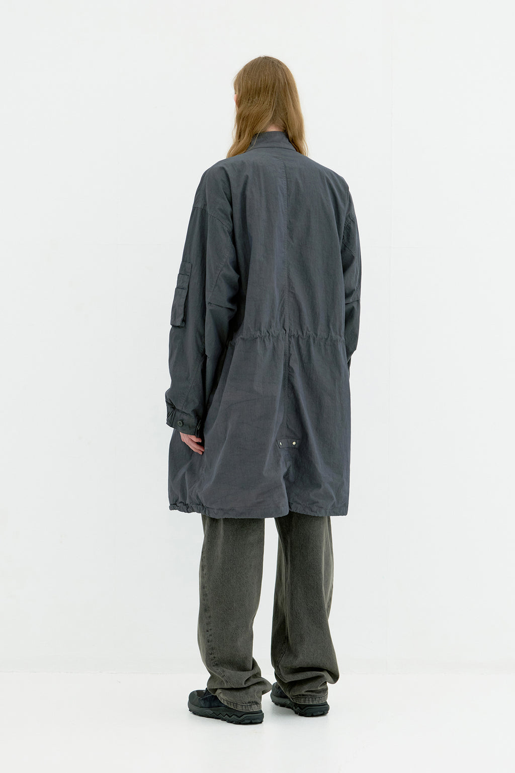 Coor - Garment Dyed Fishtail Parka (Washed Charcoal) product image 4 | TRAB K-Fashion Australia