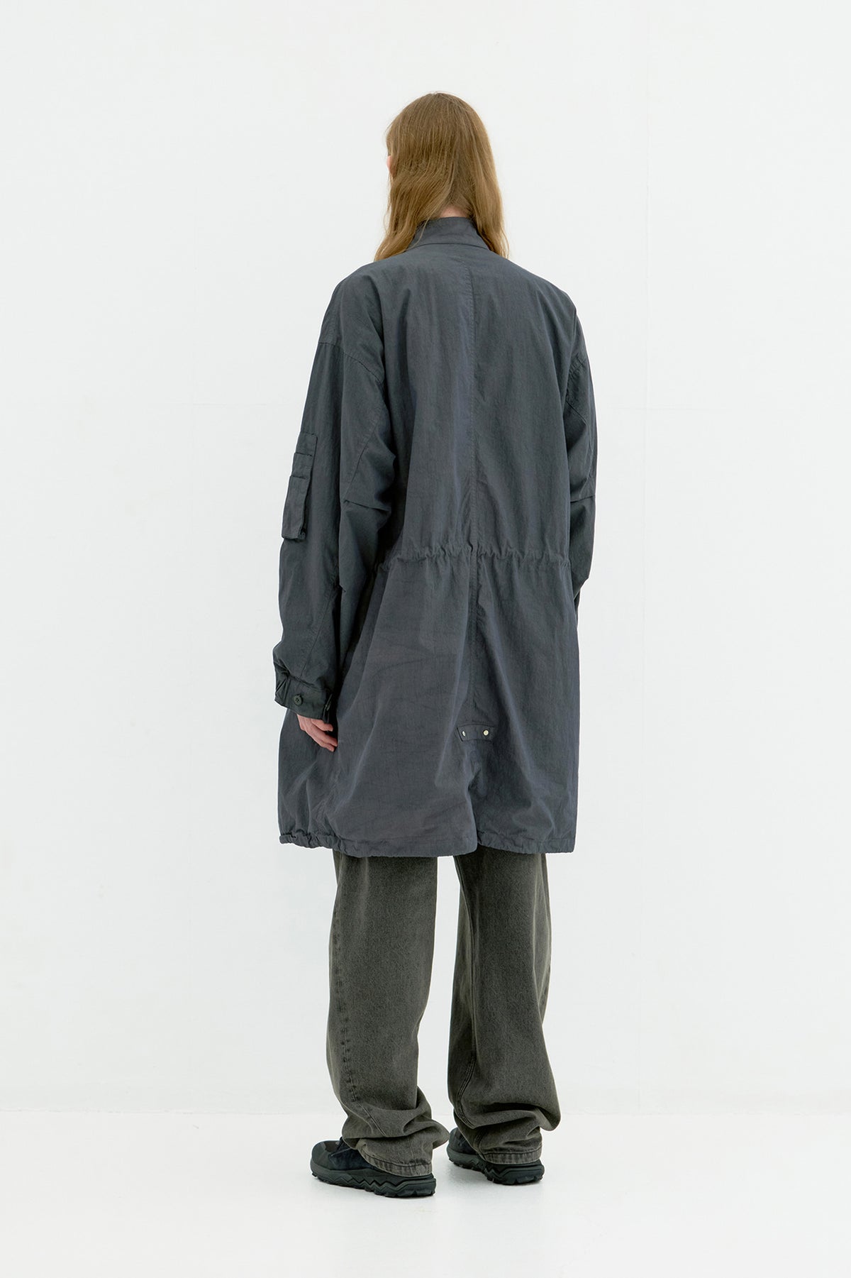 Coor - Garment Dyed Fishtail Parka (Washed Charcoal) product image 4 | TRAB K-Fashion Australia