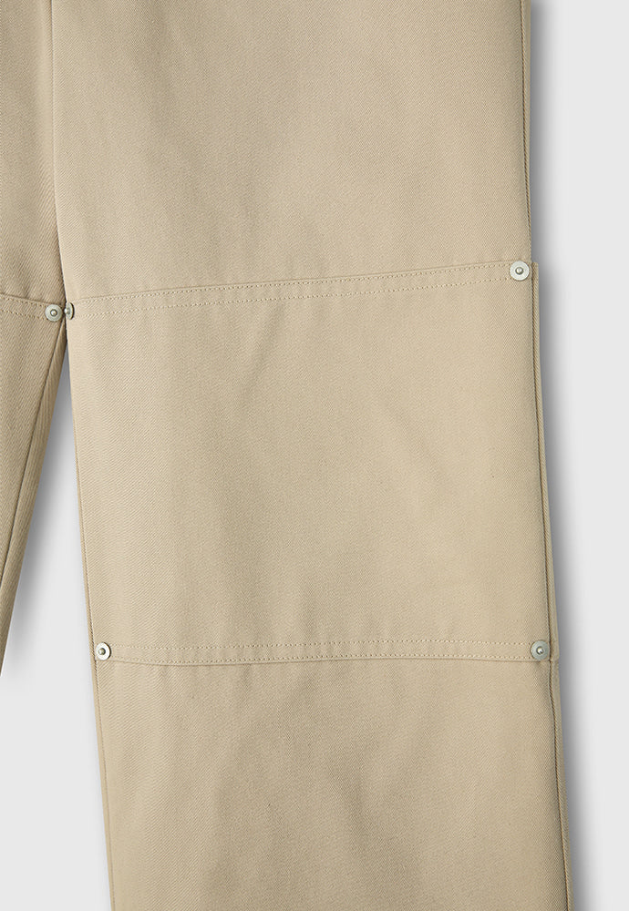 Tonywack - Hard Twist Semi-Wide Cut Double Knee Pants (Beige) product image 14 | TRAB K-Fashion Australia