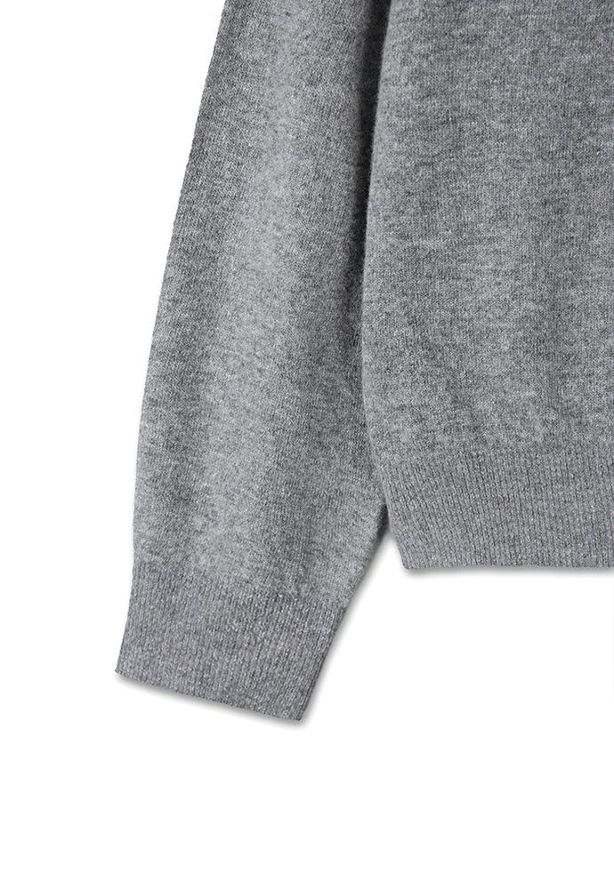 Art if acts - Wholegarment Round Neck Cardigan (Ash) product image 12 | TRAB K-Fashion Australia