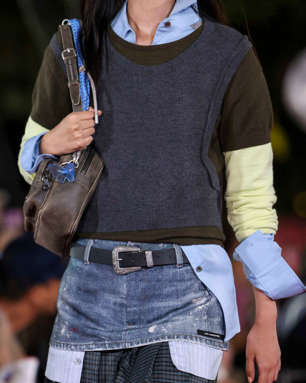Andersson Bell - Tres Over Layered Sweater (Green) product image 10 | TRAB K-Fashion Australia
