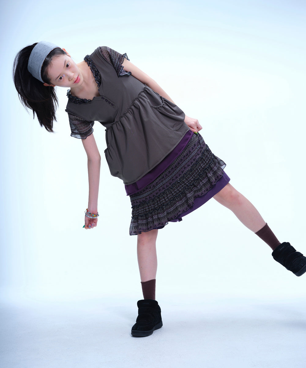 Coyseio - Shirring Pocket Sleeveless (Charcoal) product image 2 | TRAB K-Fashion Australia