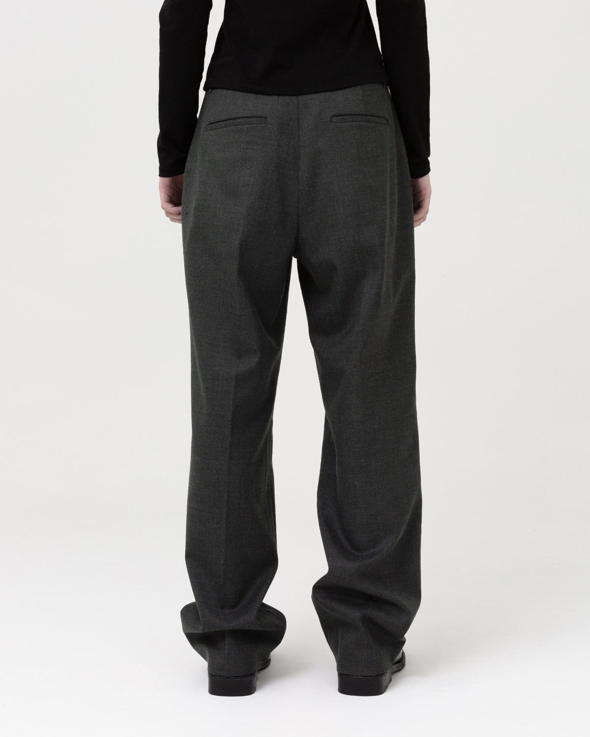 Brownyard - One Tuck Pants (Charcoal) product image 2 | TRAB K-Fashion Australia