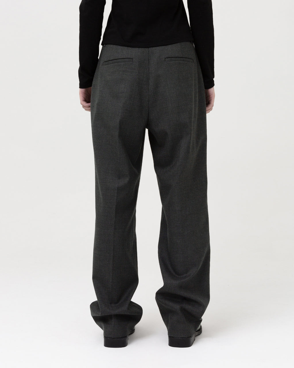 Brownyard - One Tuck Pants (Charcoal) product image 2 | TRAB K-Fashion Australia