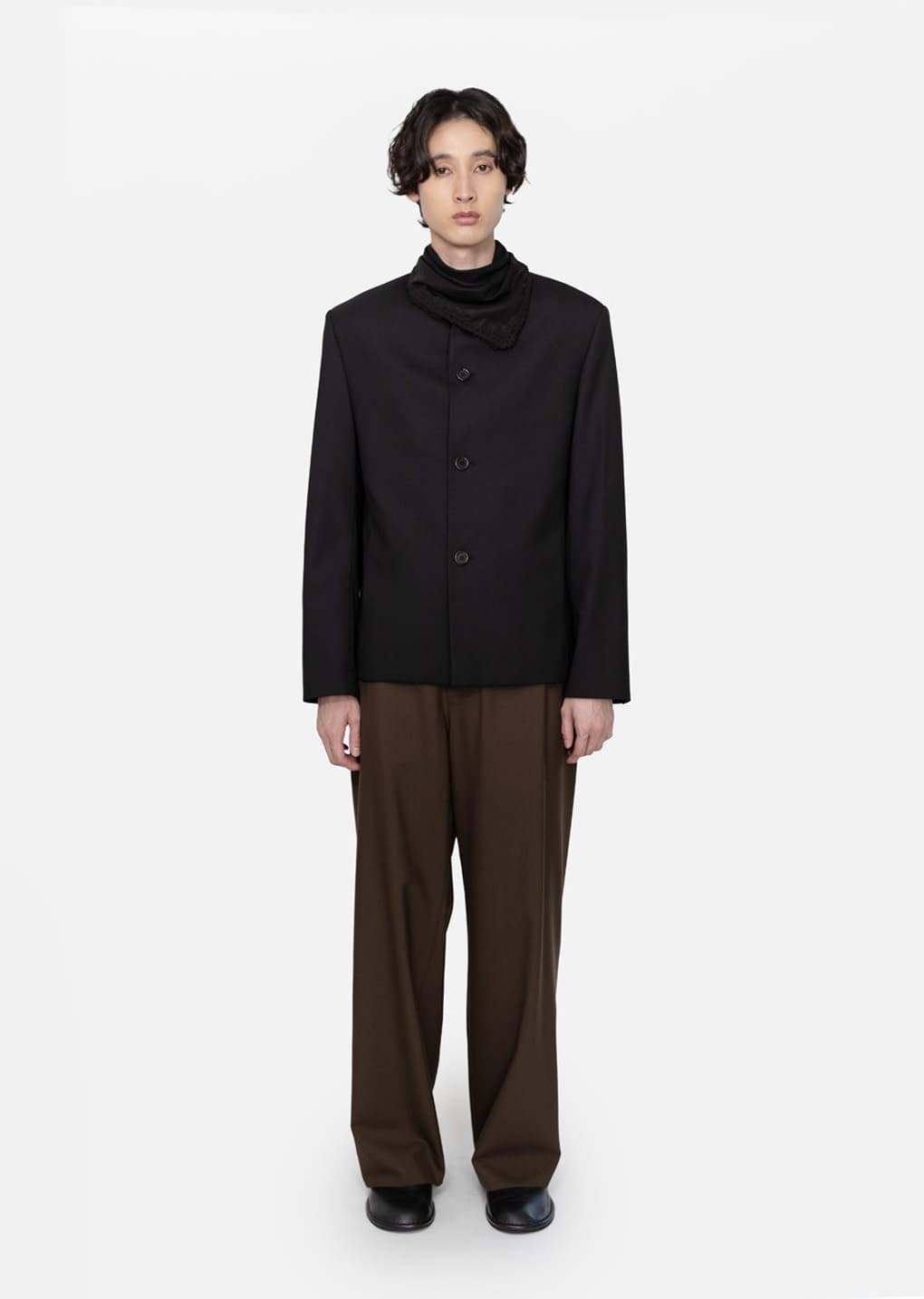 Amomento - Oversized Wool Jacket (Black) product image 2 | TRAB K-Fashion Australia