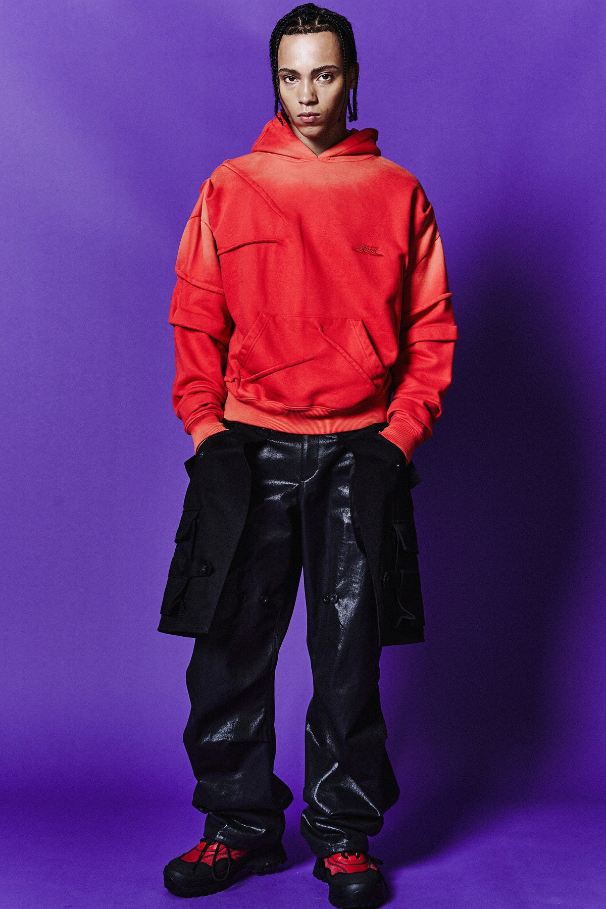 Andersson Bell - Mardro Gradient Hoodie (Tangerine) product image 5 | TRAB K-Fashion Australia