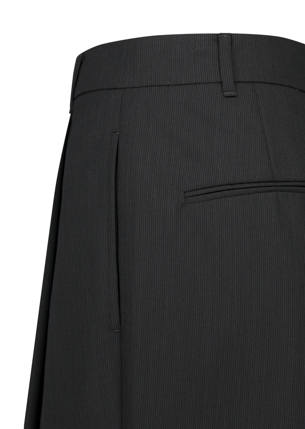 Amomento - Wool Stripe Martine Pants (Black) product image 6 | TRAB K-Fashion Australia