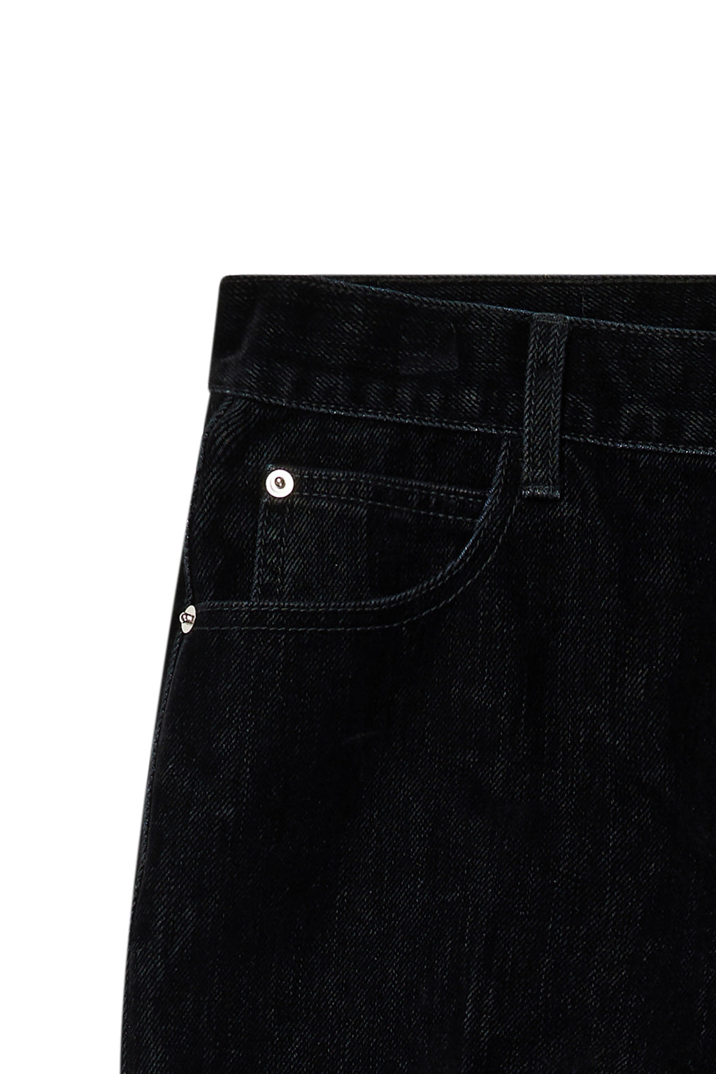 Deinet - Velvet Washed Boot Cut Denim Pants (Black) product image 13 | TRAB K-Fashion Australia