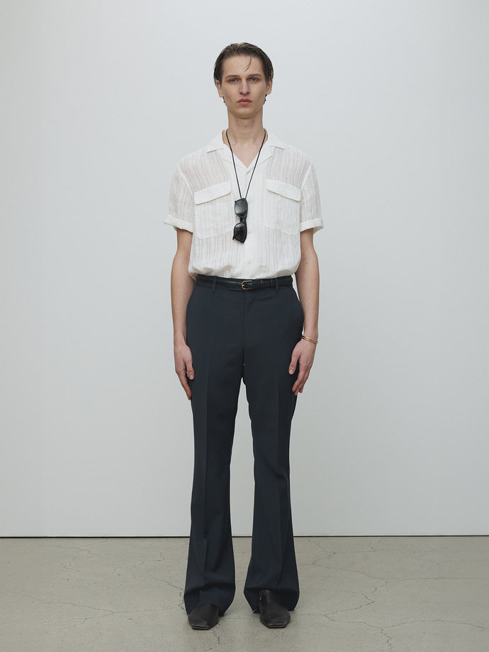 Tonywack - Light Wool Flared Trousers (Sea Serpent) product image 4 | TRAB K-Fashion Australia