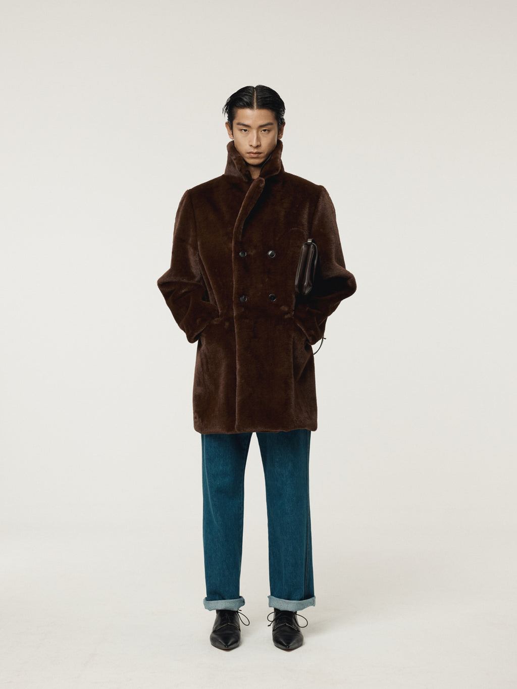 Recto - Grandma Faux Fur Double Coat (Vintage Brown) product image 2 | TRAB K-Fashion Australia
