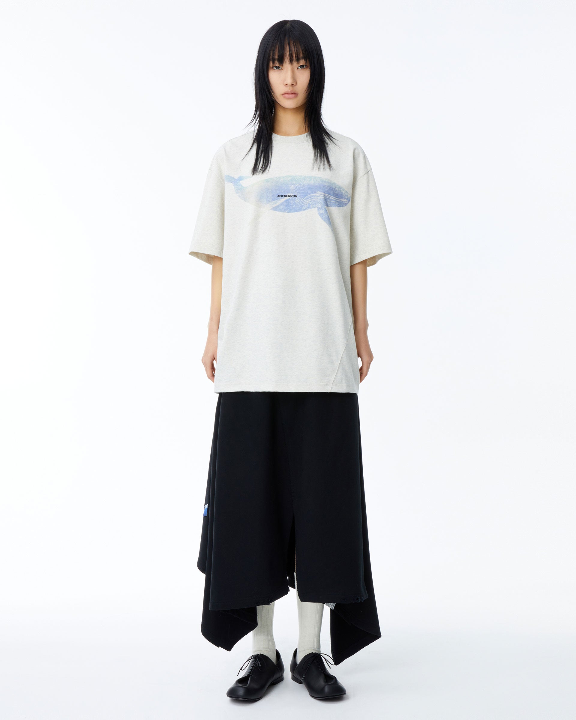 Ader Error - Blue whale t-shirt (Oatmeal) product image 3 | TRAB K-Fashion Australia