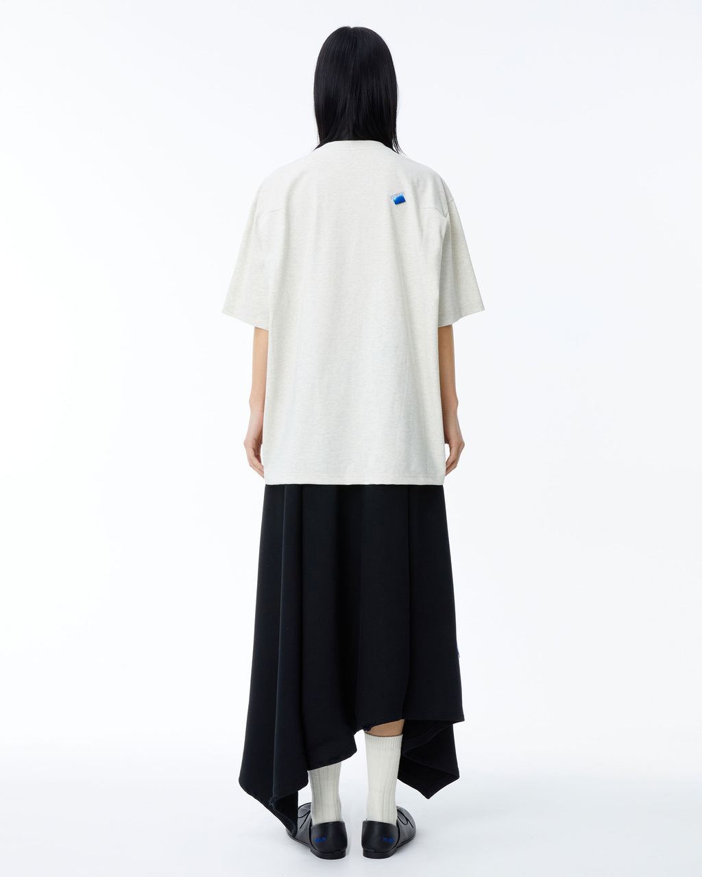 Ader Error - Blue whale t-shirt (Oatmeal) product image 5 | TRAB K-Fashion Australia