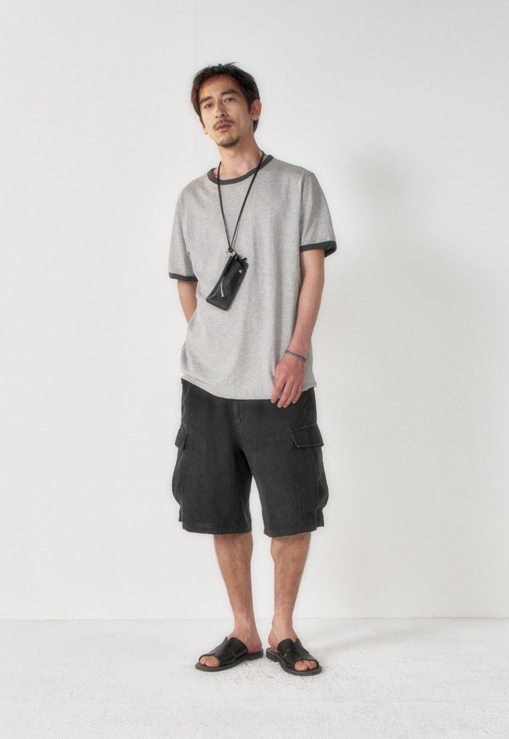 Art if acts - Slub Ringer Tee (Grey/Charcoal) product image 4 | TRAB K-Fashion Australia