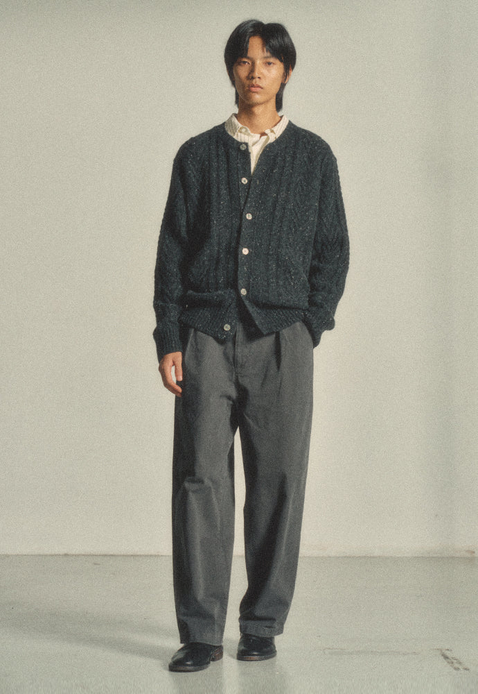 Art if acts - Fisherman Cable Cardigan (Choco Charcoal) product image 5 | TRAB K-Fashion Australia