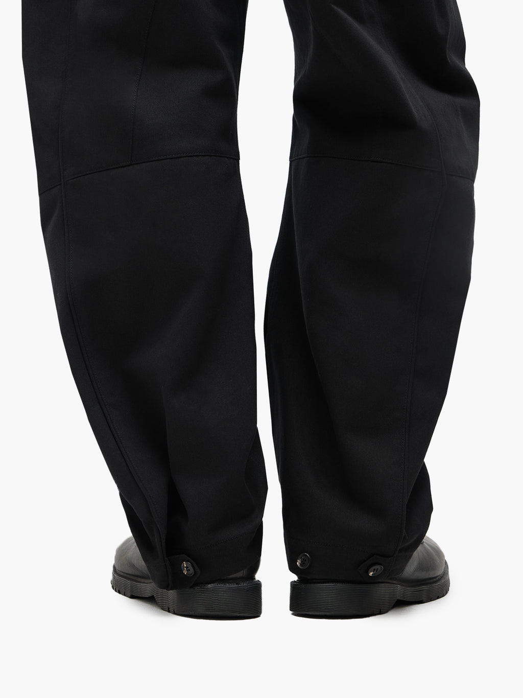 Jiyong Kim - Multi Pocket Curved Trousers (Black) product image 9 | TRAB K-Fashion Australia