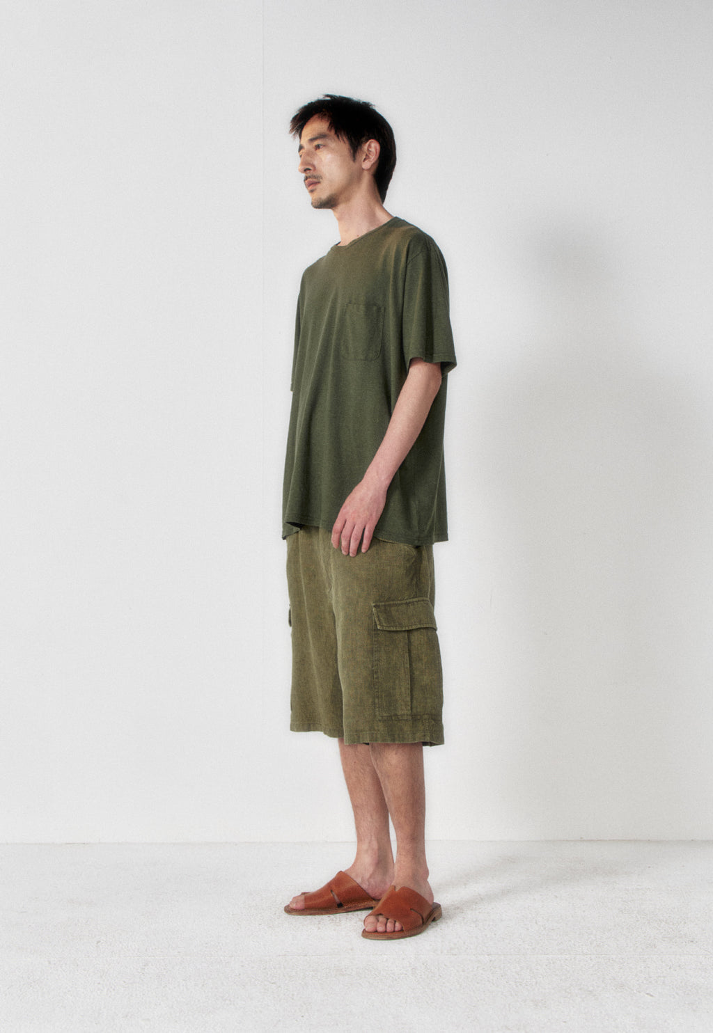 Art if acts - Linen M-51 Shorts (Khaki) product image 2 | TRAB K-Fashion Australia