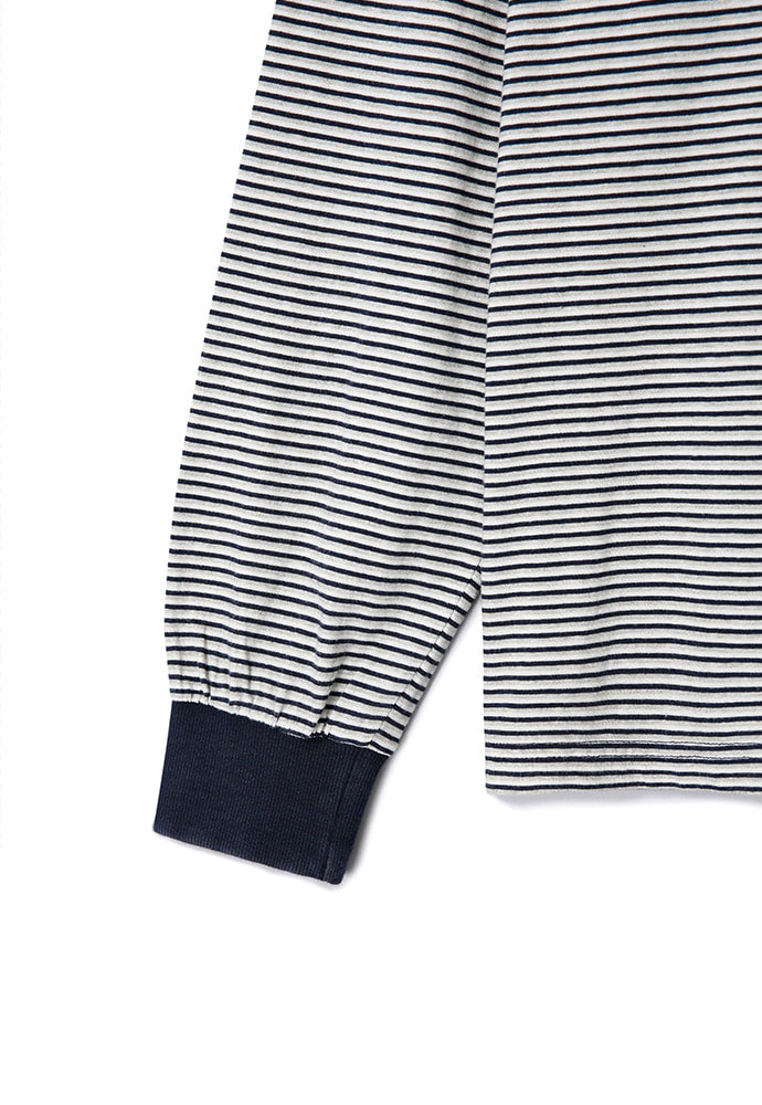 Art if acts - Washed Stripe Long Sleeve (Navy) product image 11 | TRAB K-Fashion Australia