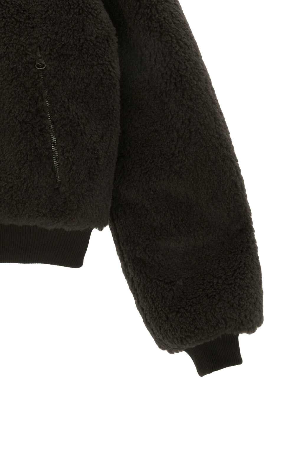 Matin Kim - Logo Point Fleece Hoody Jumper (Khaki) product image 4 | TRAB K-Fashion Australia